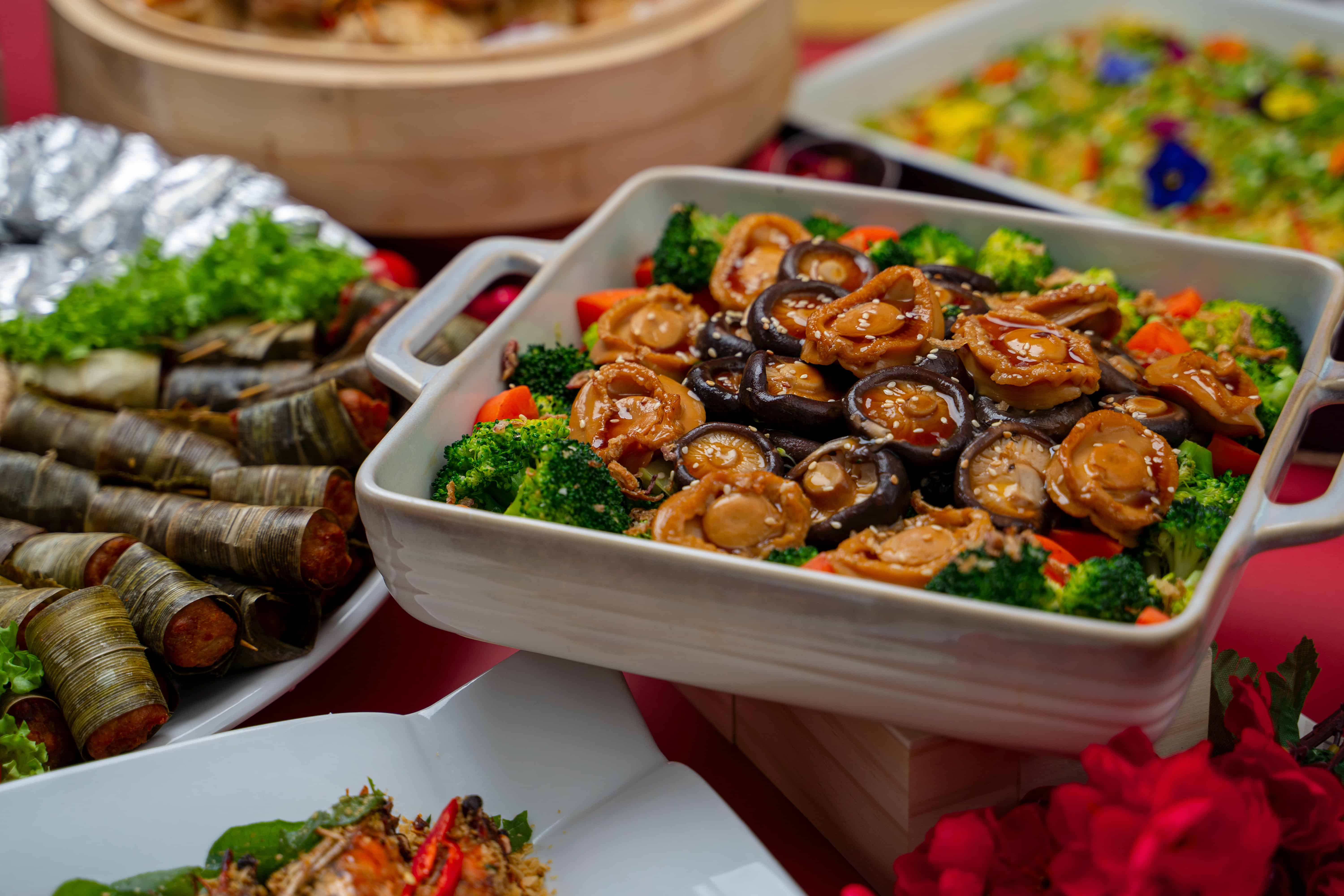 ABUNDANCE ABALONE BRAISED MUSHROOMS AND BROCCOLI